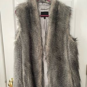 Banana Republic Faux Fur Vest